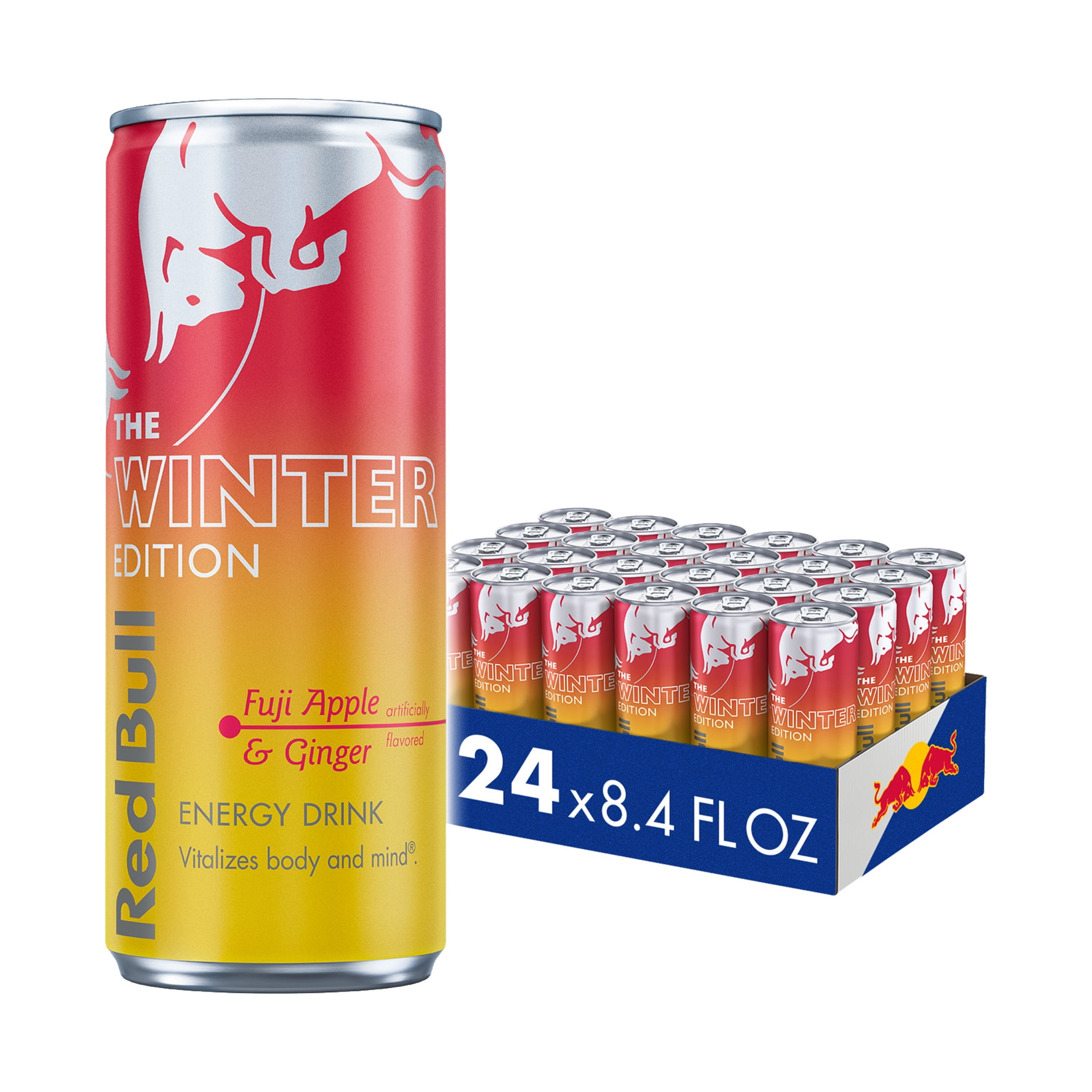 Red Bull Winter Edition Energy Drink,  Fuji Apple & Ginger,  8.4 fl. oz. Can,  24 Cans