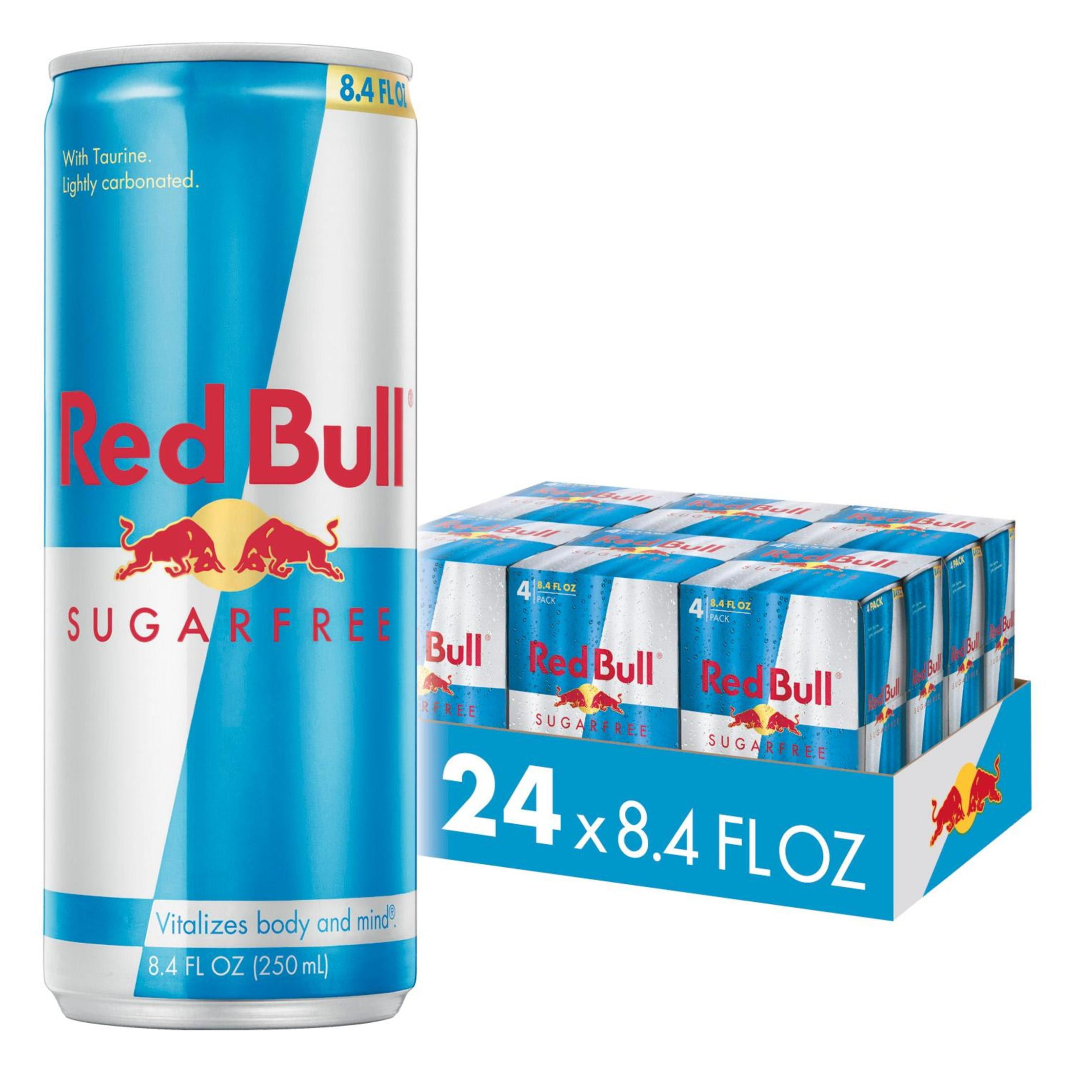 Red Bull Sugar Free, Low Carb Beverage, 6 Packs of