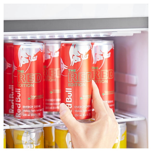 Red Bull Watermelon Energy Drink 8.4 fl. oz. Can - 48/Case