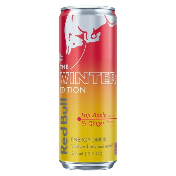 Red Bull Winter Edition Energy Drink, Fuji Apple & Ginger, 12 fl oz Can