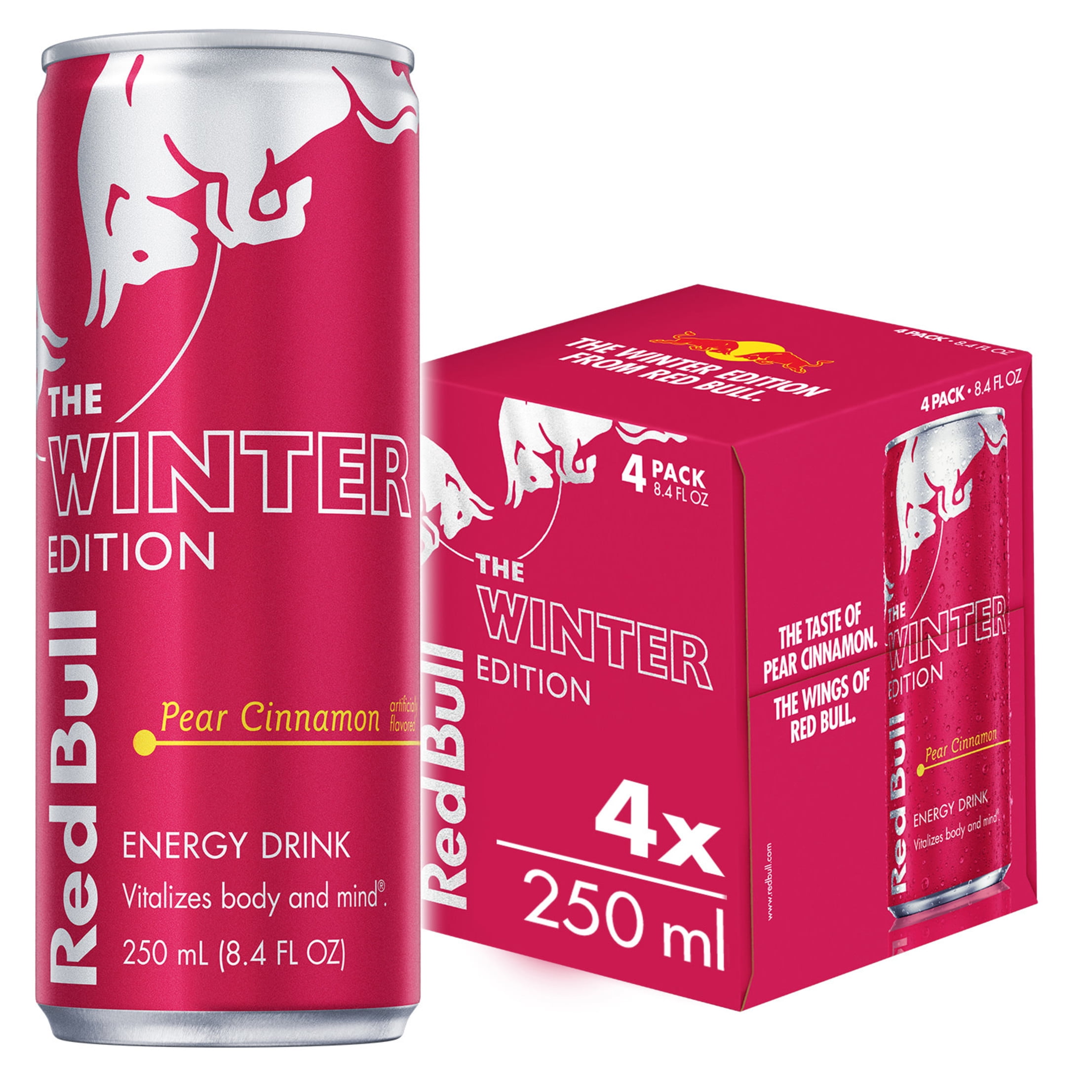 Red Bull Energy Drink Winter Edition, featuring mandarin