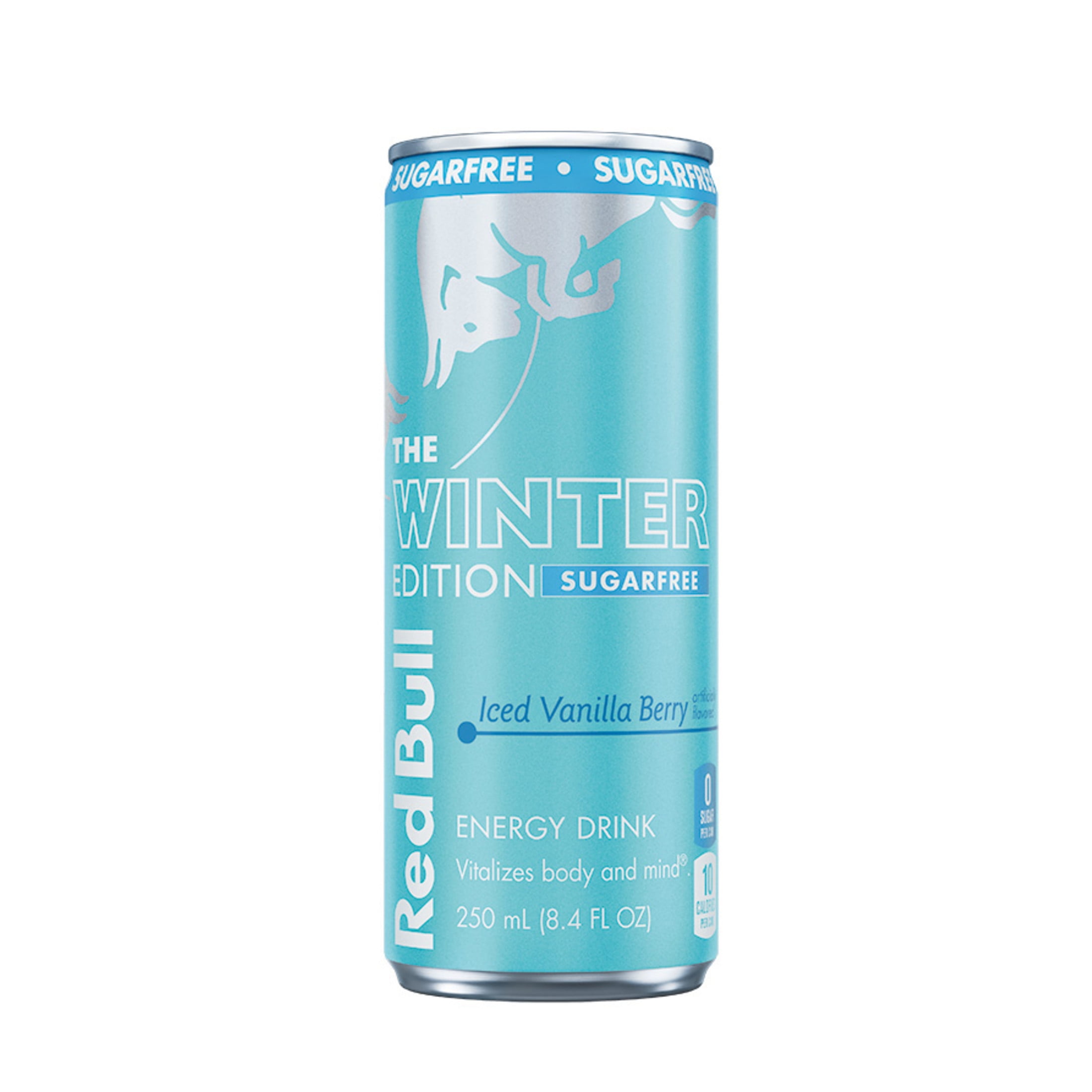 Red Bull Winter Edition Sugar Free Energy Drink, Iced Vanilla Berry, 8.4 fl.oz. can, 80mg