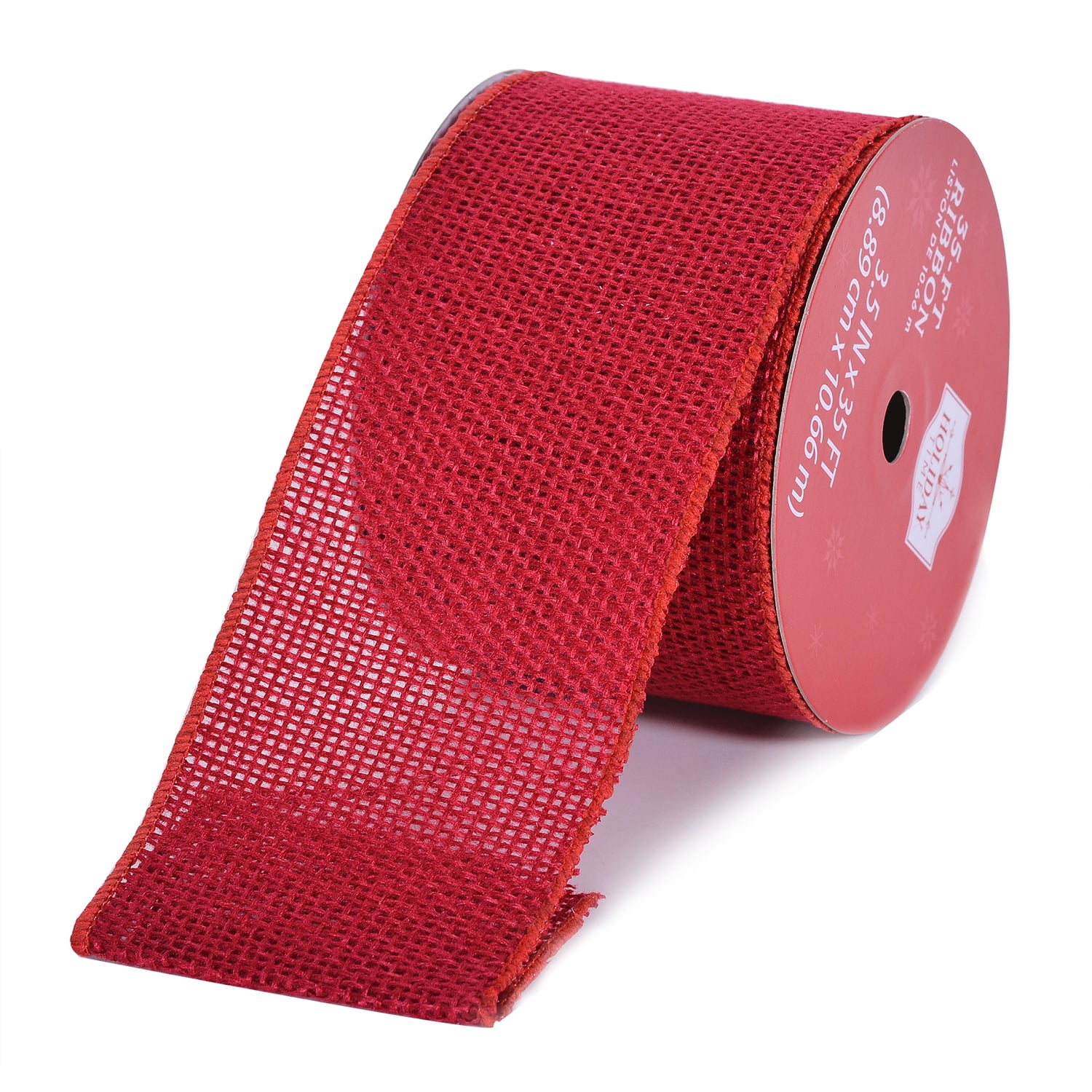 red-burlap-christmas-ribbon-3-5-x-35-by-holiday-time-made-in-india