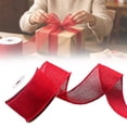 thumbnail image 1 of Red Burlap Wired Ribbon for Gift Wrapping Solid Ribbon with Wire Edge for Big Bow,Wreath,Xmas Tree Decoration,Flower Bouquet Bow Making Wedding Birthday Christmas Decor Jute Rustic Line Ribbons, 1 of 6
