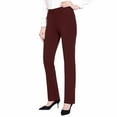 thumbnail image 1 of Red Business Casual Pants, Palazzo Pants For Women Dressy, Women's Straight Fitting Formal Pants With Pockets/high Waisted Casual Belt Loops Suitable For Business And Leisure Wear, 1 of 4