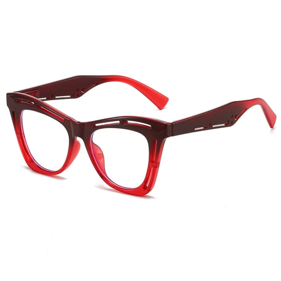 Red Butterfly Anti-blue Light Reading Glasses 3.50 for Women Oversize Spring Hinge Readers +3.50