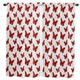 thumbnail image 1 of Red Butterfly Polka Dot Texture Curtain Home Decoration Living Room Short Curtains Window Treatments For Kitchen Bedroom, 1 of 6