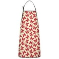 thumbnail image 1 of Red Butterfly Red Silhouette Pattern Apron-Garden Aprons for Women with Pockets-Cotton Linen Waterproof Kitchen Cooking Gardening Aprons Adjustable for Kitchen,Cooking,BBQ and Salon 33x27 Inch, 1 of 7