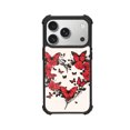 thumbnail image 1 of Red Butterfly Wreath Shockproof Case For iPhone 12 13 14 15 16 Pro Max Series – TPU Bumper + Hard PC Back, Air-Cushion Corners, 1 of 5
