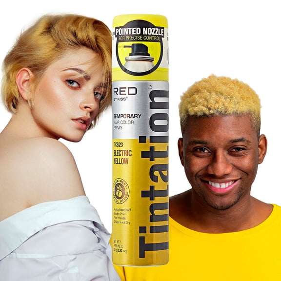 Red By Kiss Temporary Hair Color Dye Spray, Quick Dry & Smudge Proof, Styling Spray for Event, Fast Drying