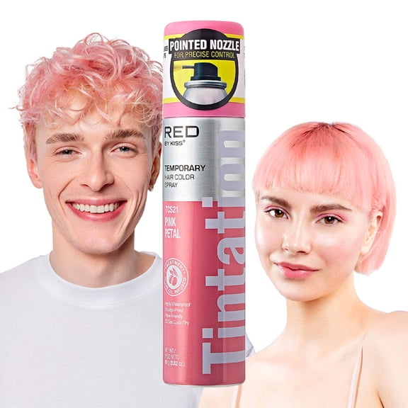 Red By Kiss Temporary Hair Color Dye Spray, Quick Dry & Smudge Proof, Styling Spray for Event, Fast Drying
