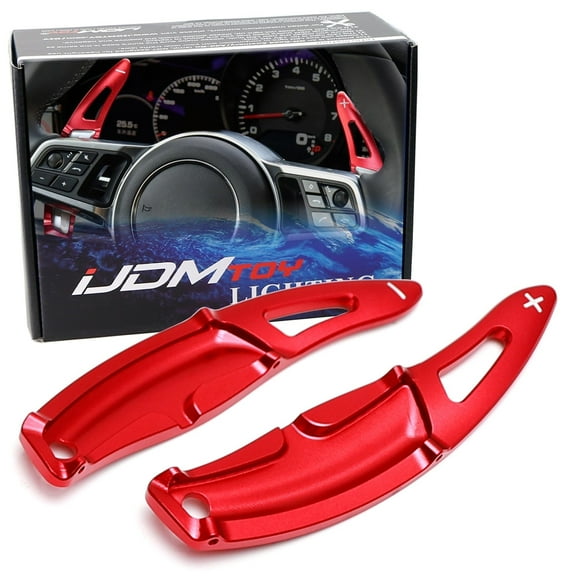 Red CNC Billet Aluminum Large Paddle Extensions For Porsche Cayenne Macan Panamera 911 Cayman/Boxster 718