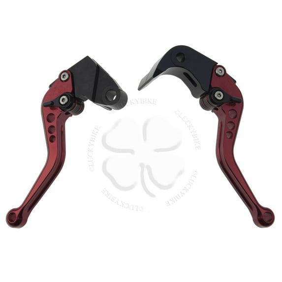 Red CNC Shorty Brake Clutch Hand Levers Set Kawasaki Ninja ZX 6R 6RR 2005 2006