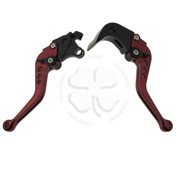 Red CNC Shorty Brake Clutch Lever Hand Controls Set Suzuki 2007 2008 GSXR 1000