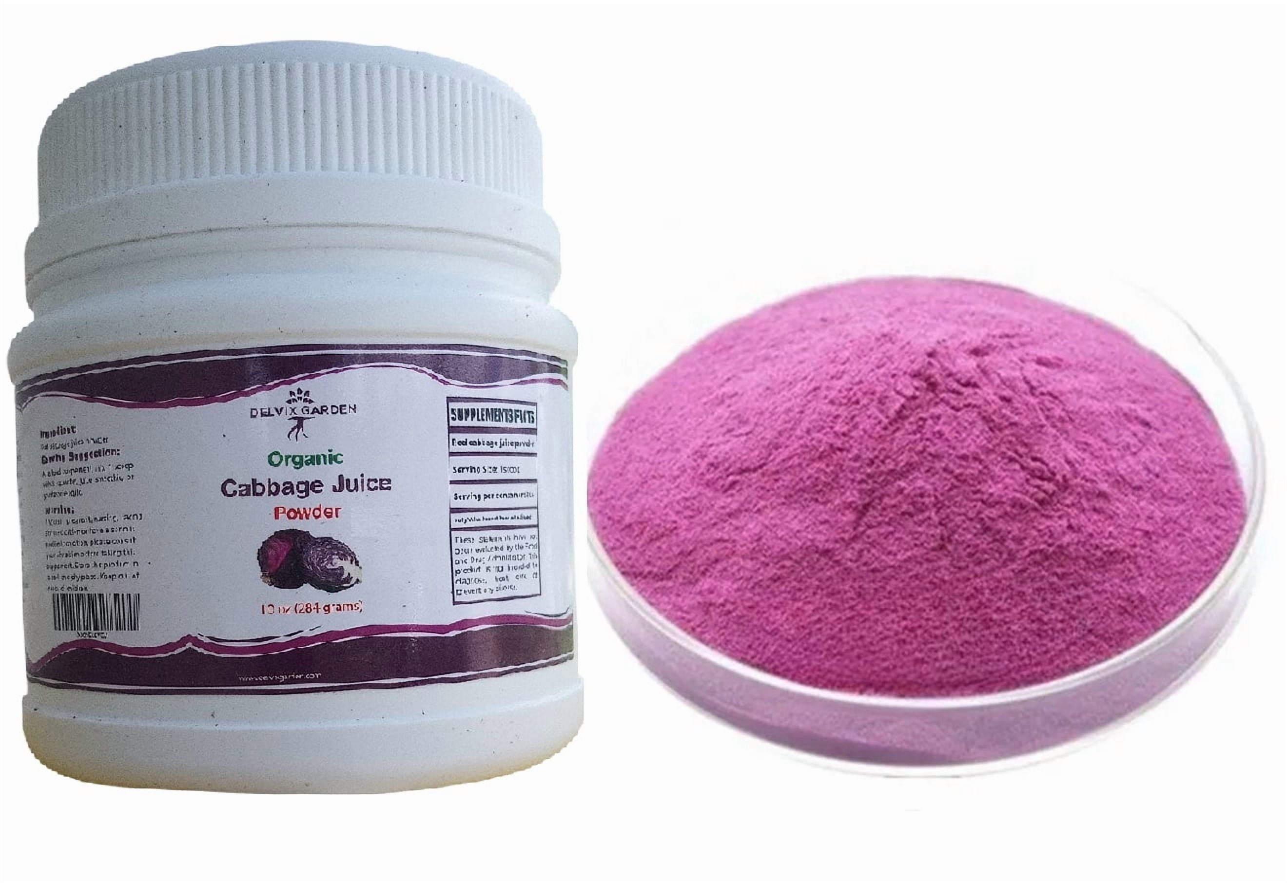 Red Cabbage Powder – 10 oz Pure, Dehydrated Vegetable Juice Goodness and Color & Flavor for Cooking & Baking