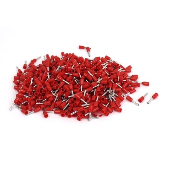 Red Cable E1008 18 AWG Pre Insulating Ferrules Connectors Terminals 510Pcs