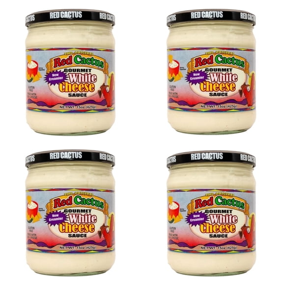 Red Cactus Queso, 4 pack, 15 oz Jars Shelf-Stable Cheese Dip