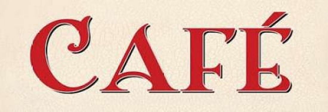 Red Cafe Canvas Art - N Harbick (12 x 36)