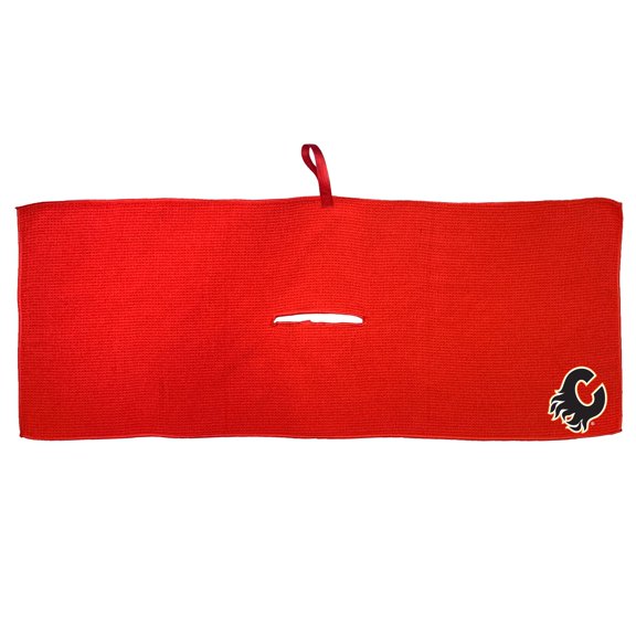 Red Calgary Flames 16'' x 40'' Microfiber Golf Towel