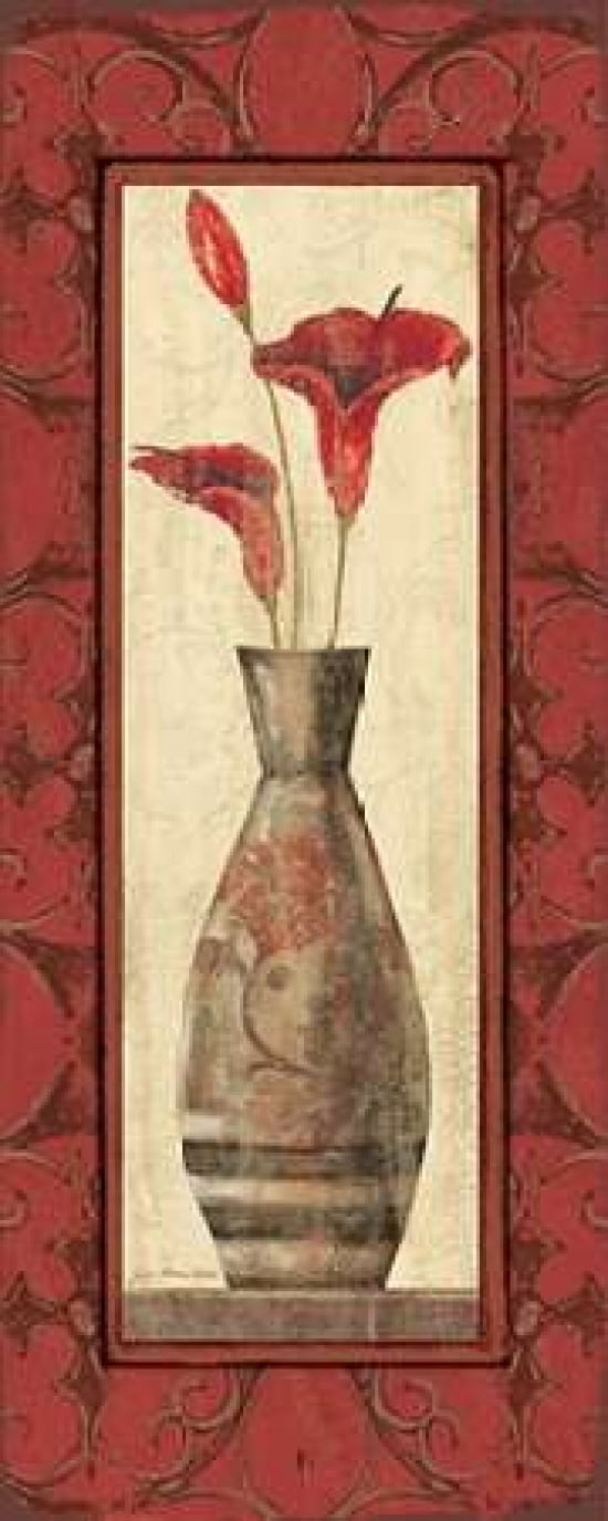 Red Calls Canvas Art - Jo Moulton (10 x 20)