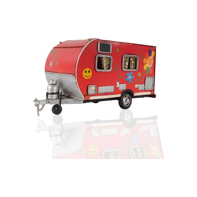 Red Camper Trailer Model Tissue Holder Red Camper Trailer Model Tissue Holder