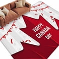 thumbnail image 1 of Red Canada Day Area Rug 5x8 Washable Rug Non Slip Modern Abstract Art Leaves Large Area Rug Soft Stainresistant Indoor Floor Carpet for Living Room Bedroom Home Office Dining Room Nursery, 1 of 8