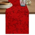 thumbnail image 1 of Red Canada Maple Table Runner, Farmhouse Maple Leaves Abstract Art Washable Cotton Linen Table Runners 48 Inches Long, Dresser Scarf Runner for Nightstand/Coffee/End Tables 13''x48'', 1 of 9