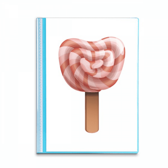 Red Candy Ice Popsicles Book Sheet Protectors Portfolio Binder Folder