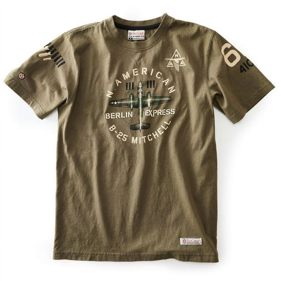 Red Canoe B-25 Mitchell T-Shirt, Olive Large