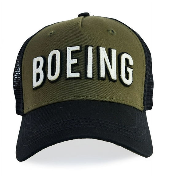 Red Canoe Boeing Trucker Cap Khaki/Black