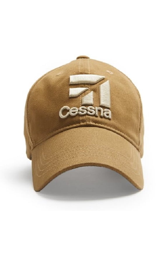 Cessna 3D Logo Cap - Tan