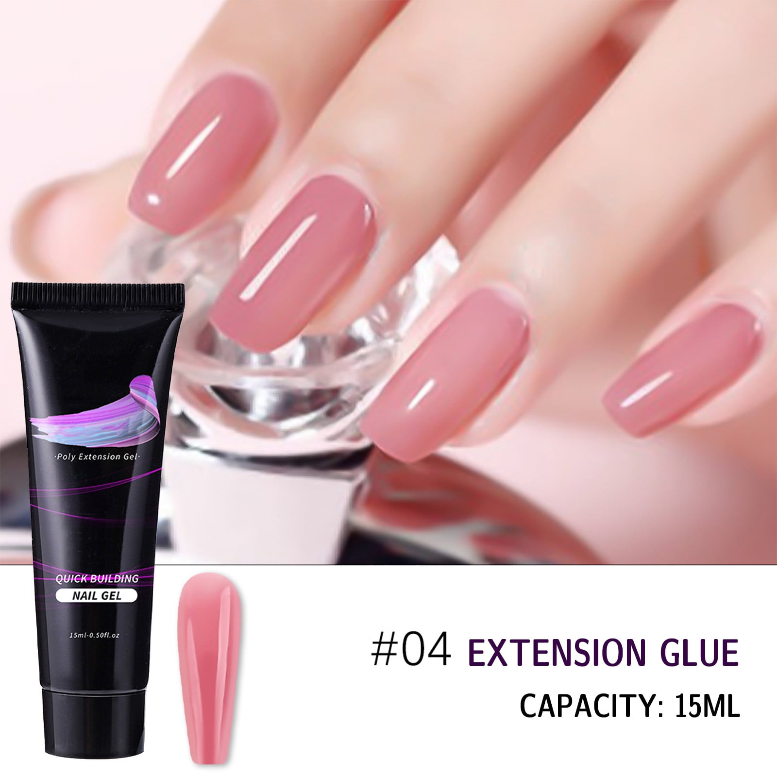 Nail Bottle Coffin Nails Tips Full Cover Gel Extension Sculpting Gel Clear Nails French Manicure Pen Gel Gel Medium Glue Glam Nail Salon Form 1099c Nail Gel Set Bling Gel Sculpting Gel Nails