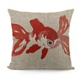 thumbnail image 1 of Red Cap Oranda Goldfish  Decorative Throw Pillow Covers Square Pillow Cover for Sofa Living Room Couch Bed, 1 of 5