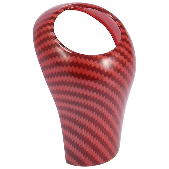 Red Car Gear Shift Knob Head Cover Sticker ABS Carbon Fiber Pattern for Mercedes-Benz C Class GLK300 GLK350