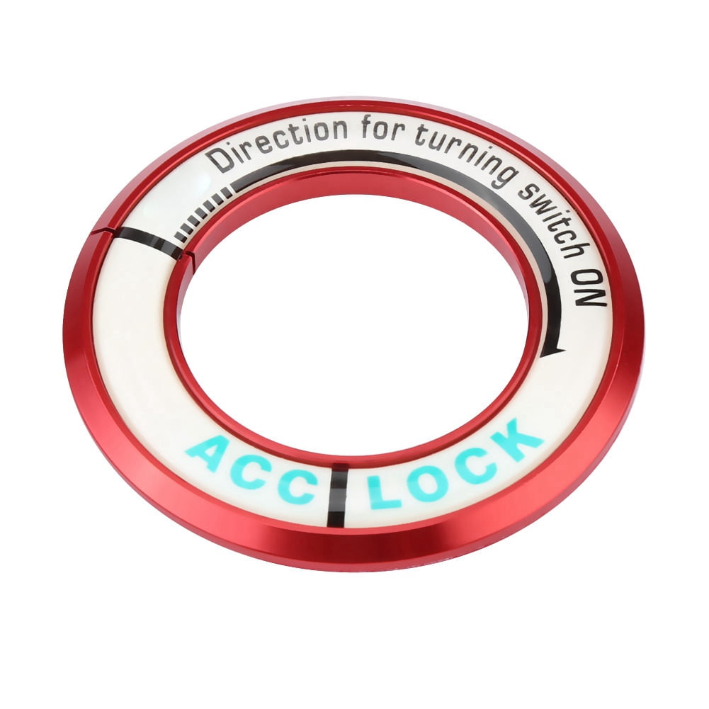 Red Car Luminous Ignition Switch Key Hole Cover Trim Circle for Cruze
