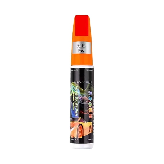 Red Car Scratch Repair Pen With Paint Refill For Vehicle Exterior Maintenance And Touch-Up