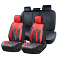 thumbnail image 1 of Red Car Seat Covers for Mitsubishi Mirage 2004-2024 Car Seat Cover , Waterproof PU Leather, Full Set of 5 Seats, Easy to Clean and Install, Non-slip, Suitable for All Seasons, 1 of 8