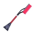 thumbnail image 1 of Red Car Snow Shovel With Telescoping Handle For Windshield Roof And Hood Snow Brush And Ice Scraper 3-In-1 Multifunctional Tool 26.77In Length, 1 of 7