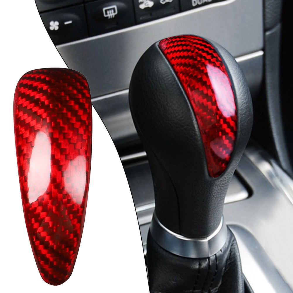 Red Carbon Fiber Gear Shift Knob Cover For Infiniti G37 FX35 QX50
