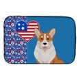 thumbnail image 1 of Red Cardigan Corgi USA American Dish Drying Mat, 1 of 5
