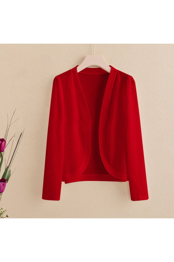 Red Cardigan Sweaters for Women, Polyester Cardigans for Women Trendy, Women's Long Sleeve Ice Silk Knit Skirt V Neck Cardigan 5XL