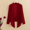 thumbnail image 1 of Red Cardigan for Women's Long Sleeve Ice Silk Knit Skirt V Neck Cardigan Womens Fall Fashion 2024, 1 of 5