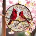 thumbnail image 1 of Red Cardinal Acrylic SUNCATCHER Couple Cardinal Acrylic Window Hanging Memorial Cardinal Bird Gift For Christmas Cardinal Lover Home Decor, 1 of 5