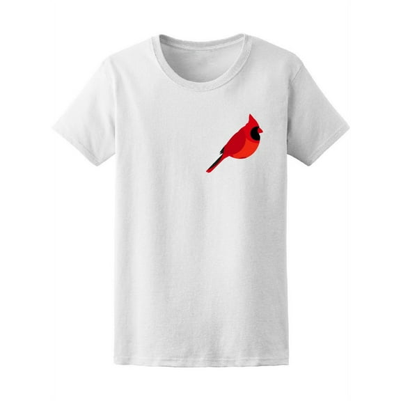 Red Cardinal Bird T-Shirt Women -Image by Shutterstock, Female Medium