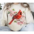 thumbnail image 1 of Red Cardinal & Blossom Spring Bird Clipart TSHIRT All Size S-5XL, 1 of 5