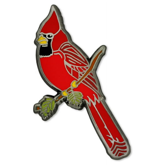 Red Cardinal Jewelry Enamel Bird Lapel Pin