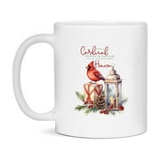 CafePress Male Cardinal Ceramic Mug - 11 Oz, Microwave & Dishwasher Safe, Vibrant Full-Color Print