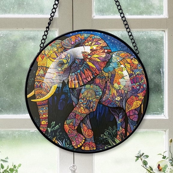 Red Cardinal Stained Glass, Red Cardinal Ornament,Red Cardinal Christmas Tree Ornament, Xmas Decorations BGtjnr