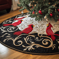 Red Cardinal Tree Skirt, 35.4 Inch Christmas Tree Skirt - Walmart.com
