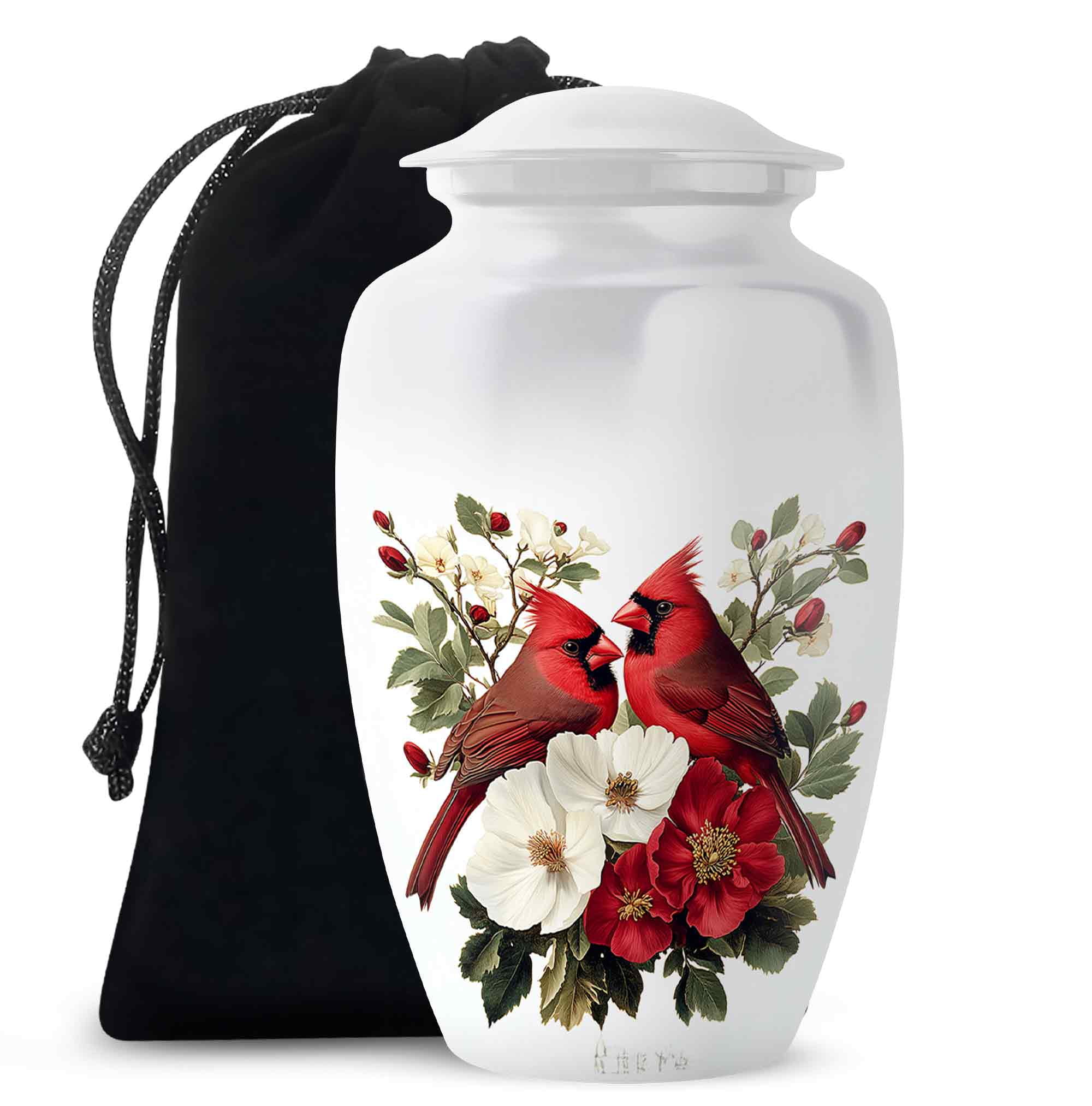 JAGASY Small Cremation Urn For Ashes - Cardinal Bird Keepsake Urn, 3 Inch, 4 Pieces Set - View #6